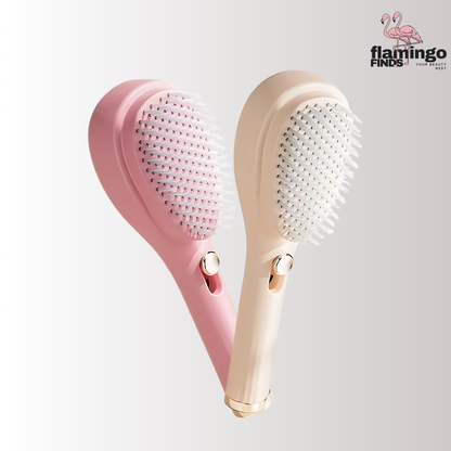 2-in 1 Tangle-less Comb and Massager (with Free nose Trimmer)