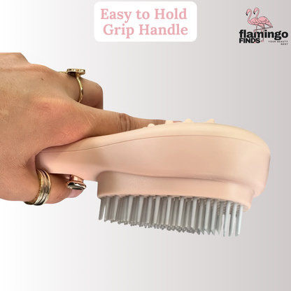 2-in 1 Tangle-less Comb and Massager (with Free nose Trimmer)