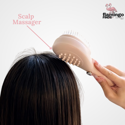 2-in 1 Tangle-less Comb and Massager (with Free nose Trimmer)