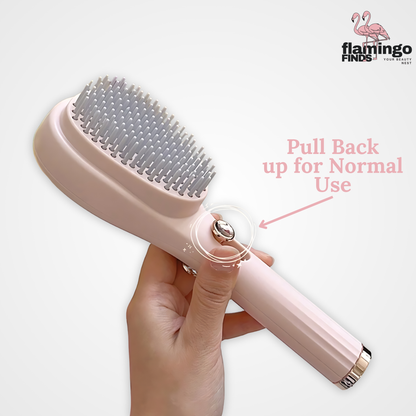 2-in 1 Tangle-less Comb and Massager (with Free nose Trimmer)