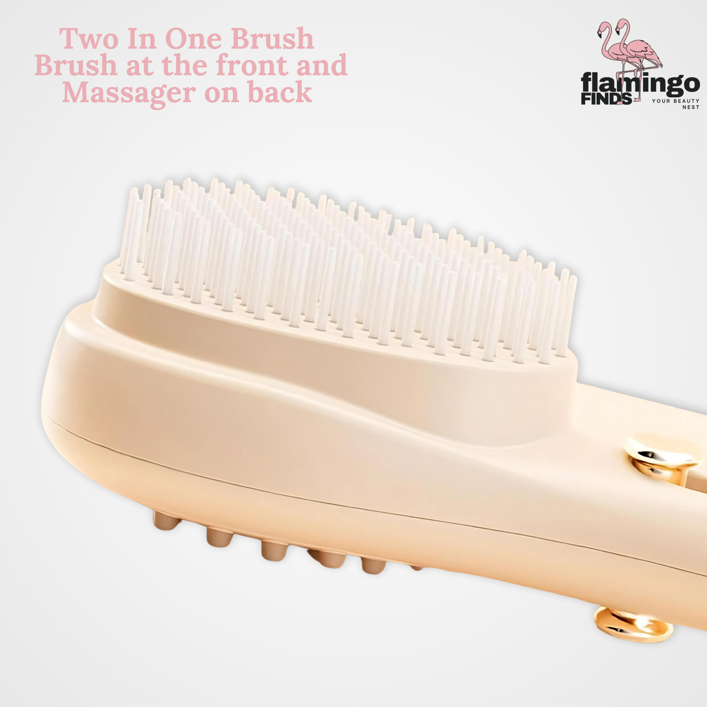 2-in 1 Tangle-less Comb and Massager (with Free nose Trimmer)